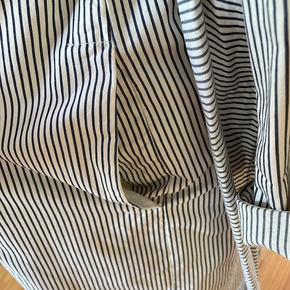 Madewell Shirt Dress in Navy Stripe - Picture 5 of 6